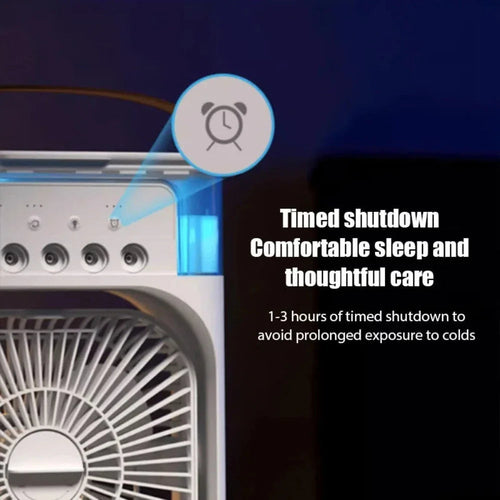 Portable Desktop Air Cooler with LED Light
