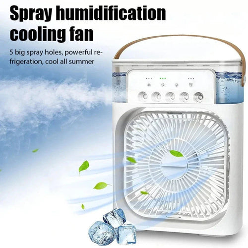 Portable Desktop Air Cooler with LED Light